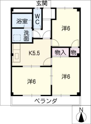 プレステージＨＡＹＡＮＯの間取り