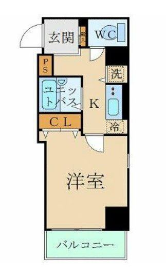 スカイコート芝壱番館の間取り