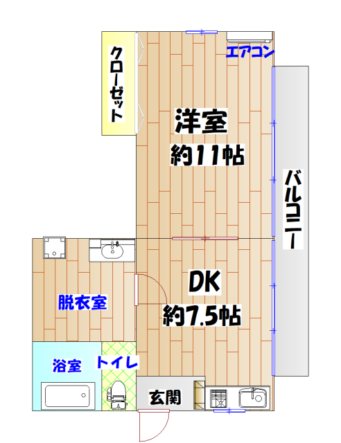 コーポ金屋の間取り