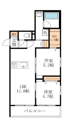 メゾンブリアン川越の間取り