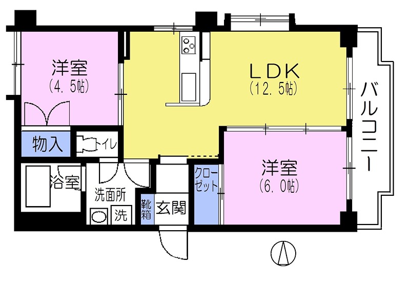 第2パークマンションの間取り