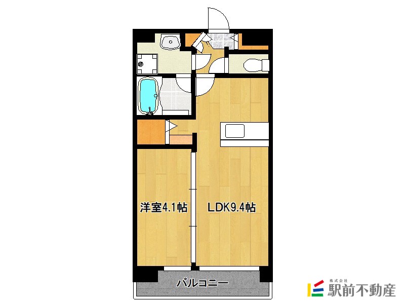 福岡市中央区小笹のマンションの間取り