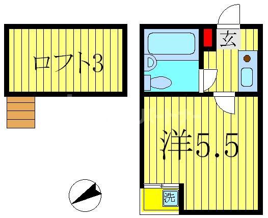 コスモ西の間取り