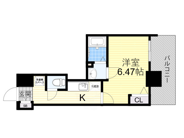 【大阪市住之江区南加賀屋のマンションの間取り】