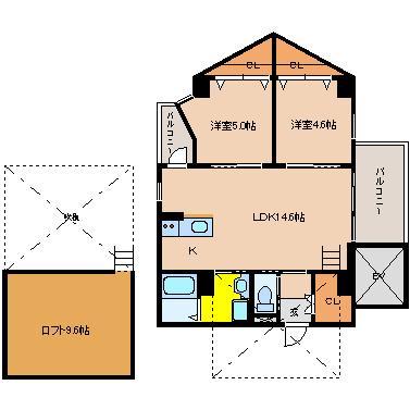 アルテマイスター中津瀬の間取り