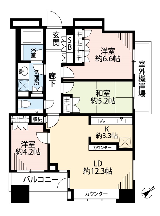 アトラスタワー西新宿の間取り