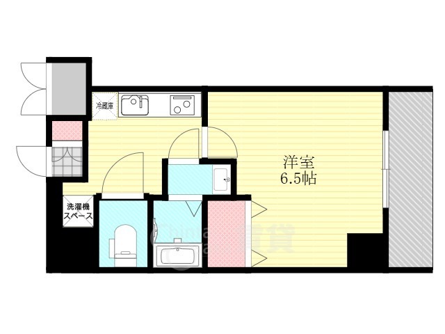 大阪市淀川区木川西のマンションの間取り