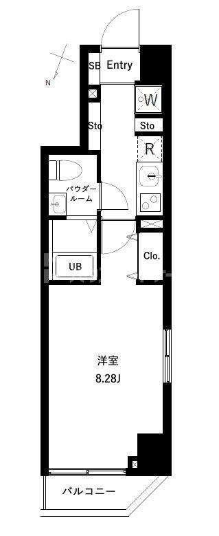 板橋区南町のマンションの間取り