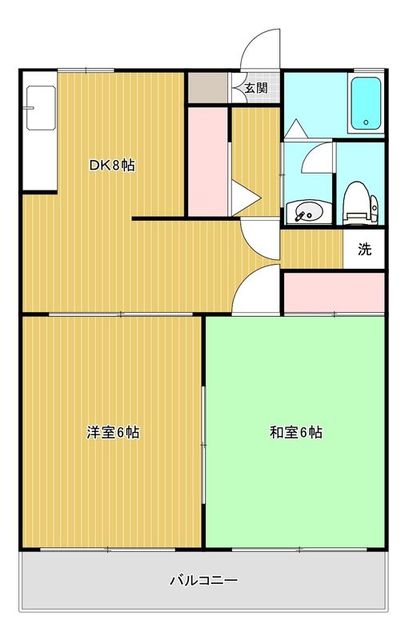 登陽コーポの間取り