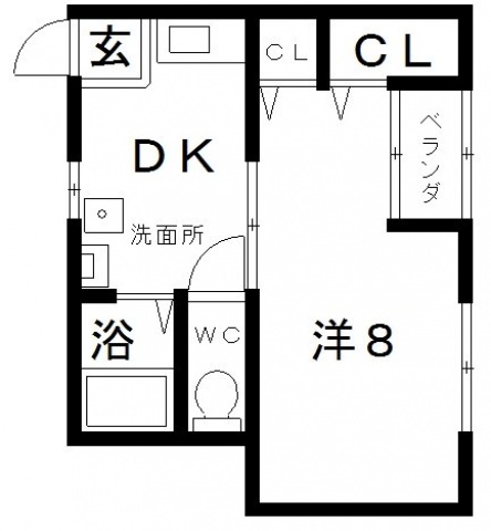 大阪市阿倍野区播磨町のマンションの間取り