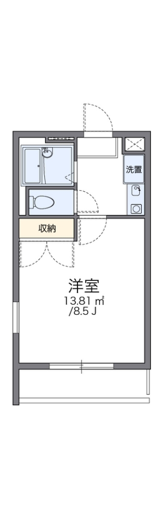 池田市豊島南のマンションの間取り