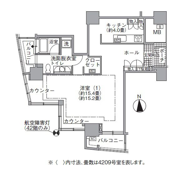 アクティ汐留の間取り