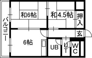 メゾン２２の間取り