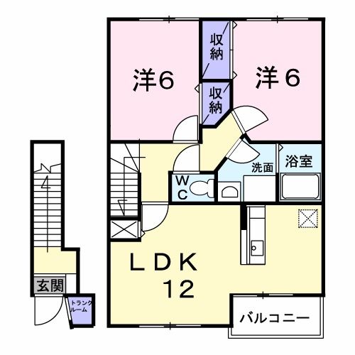 クラベール　Ｍの間取り