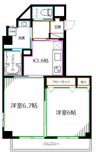 グレース桃井の間取り