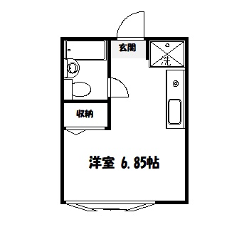 川崎市多摩区菅北浦のマンションの間取り