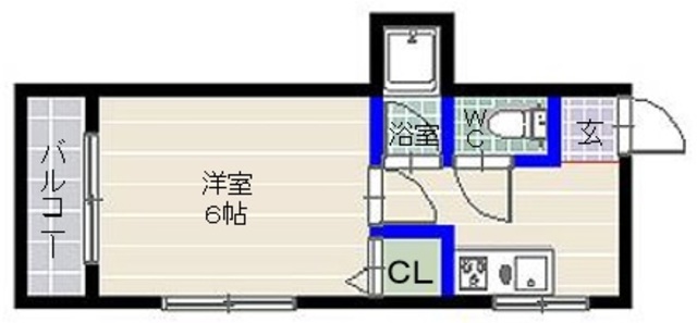 プレジデント地行Ｂの間取り