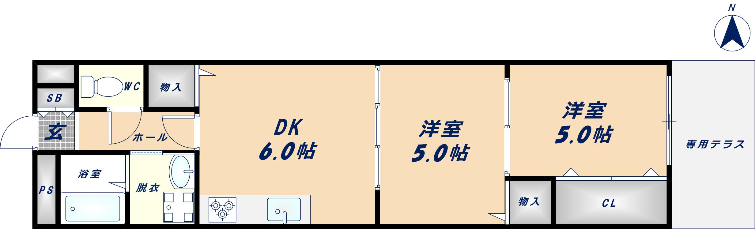 ラ・ミレーネの間取り