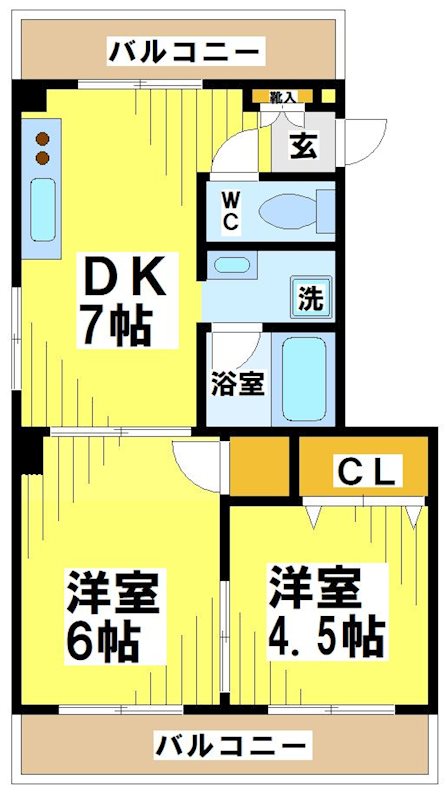 サンステージ府中の間取り