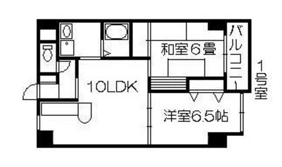 広島市中区舟入南のマンションの間取り