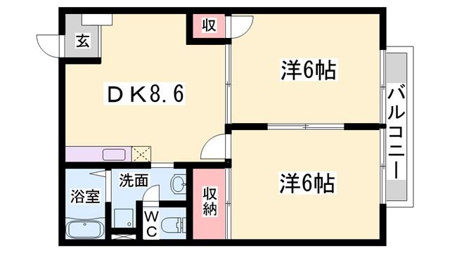 シャルマン堂本の間取り