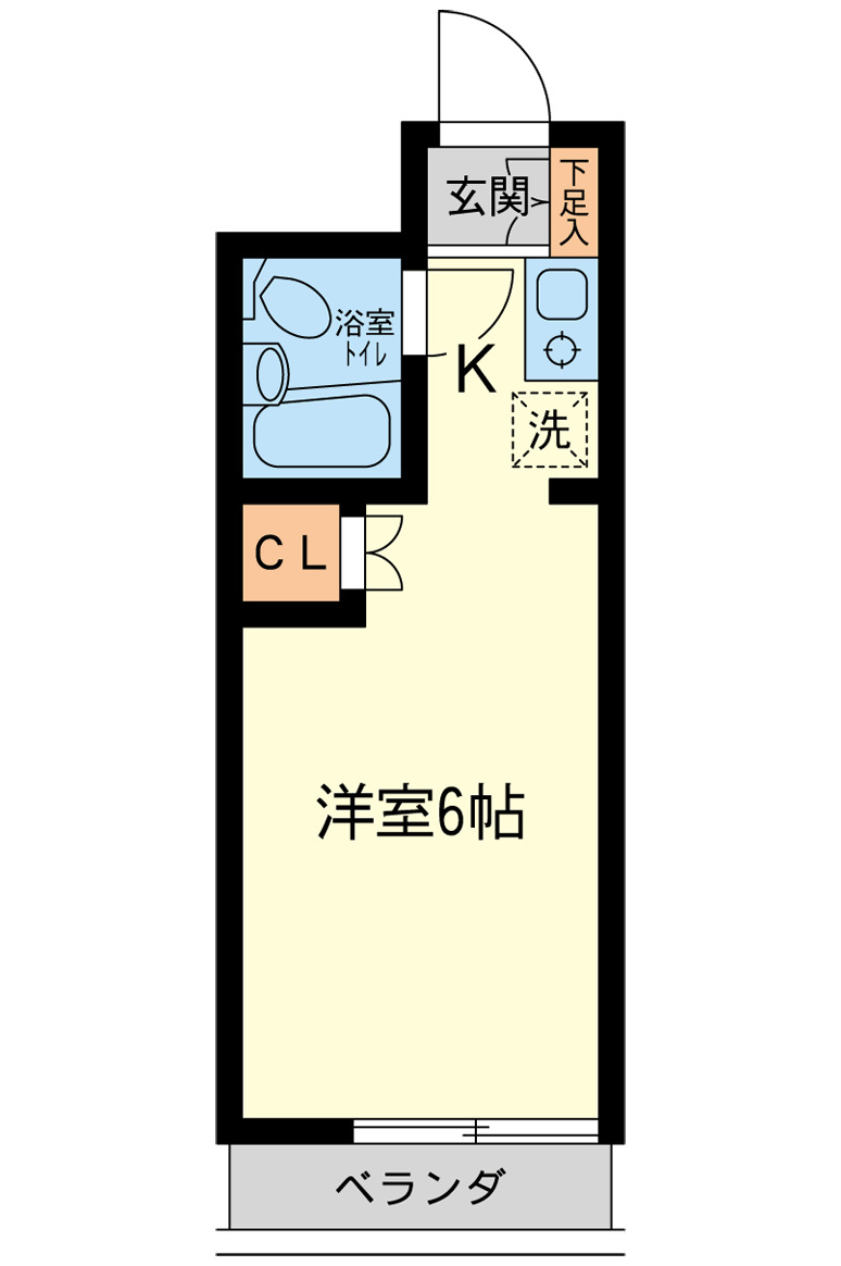 八王子市小比企町のマンションの間取り