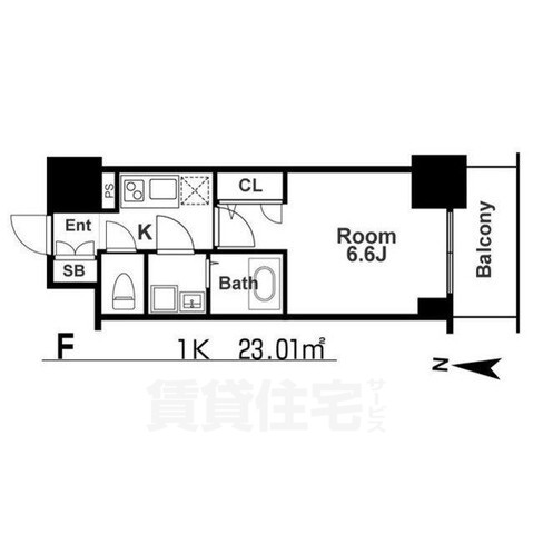 大阪市西区立売堀のマンションの間取り