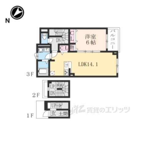 グラン・アルベージュの間取り