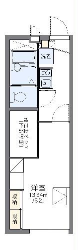 レオパレスメープルの間取り