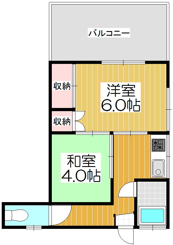 光ハイツの間取り