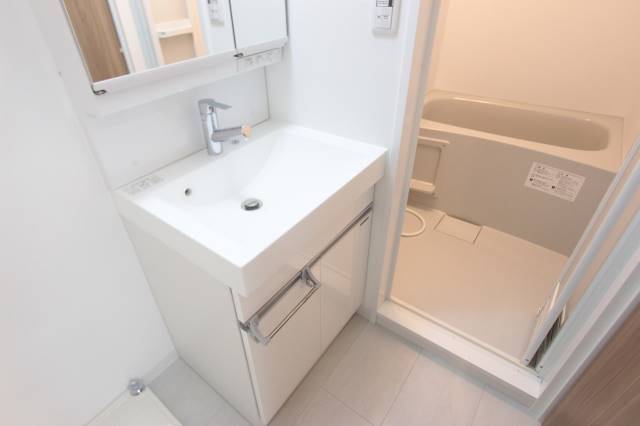 洗面設備　洗面台もあります