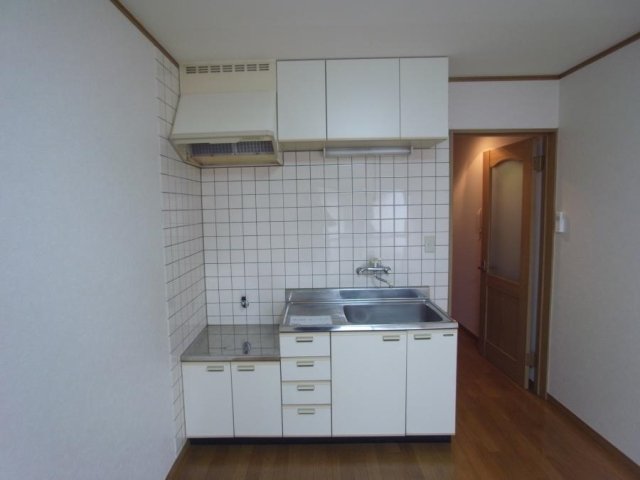 キッチン　2口ガスコンロ設置可