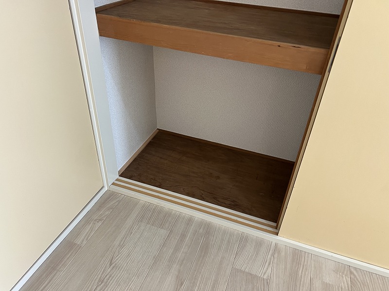 収納　たっぷりとした収納スペースです