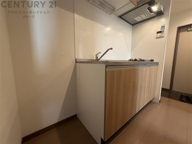 キッチン　2口ガスコンロ付で機能的なキッチンです！