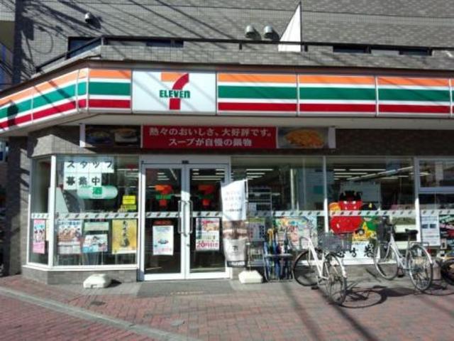 コンビニ　セブンイレブン川崎梶ヶ谷駅入口店（コンビニ）まで445m