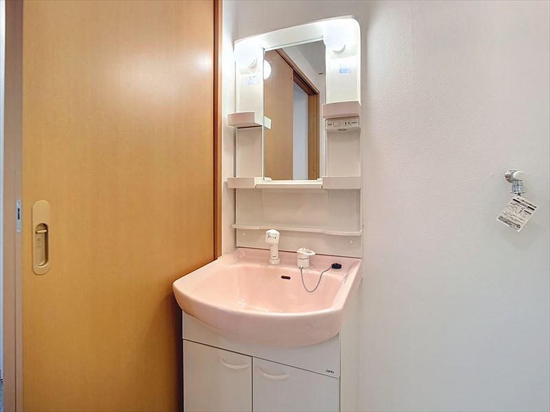 洗面設備　※写真は同物件の別部屋です