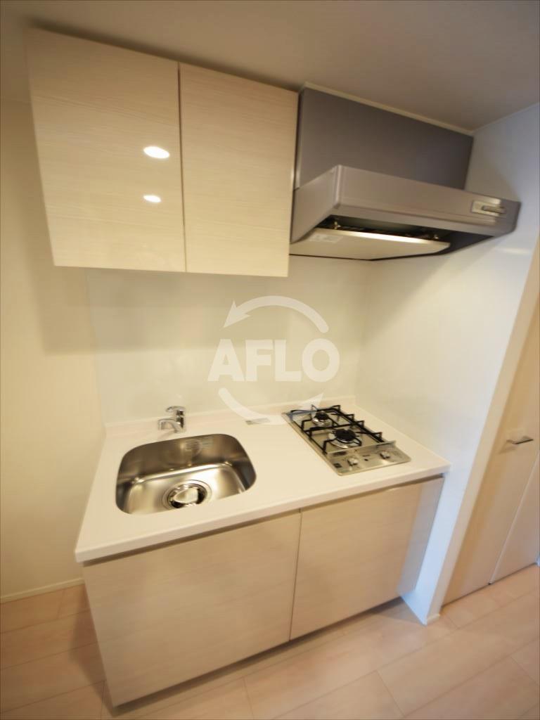 キッチン　エステムコート南堀江IIIチュラ　2口ガスシステムキッチン