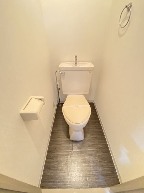 トイレ　落ち着いた色調のトイレです