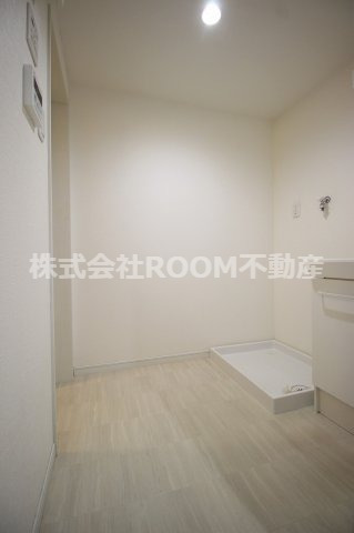洗面設備　スペースが確保できる洗面所です