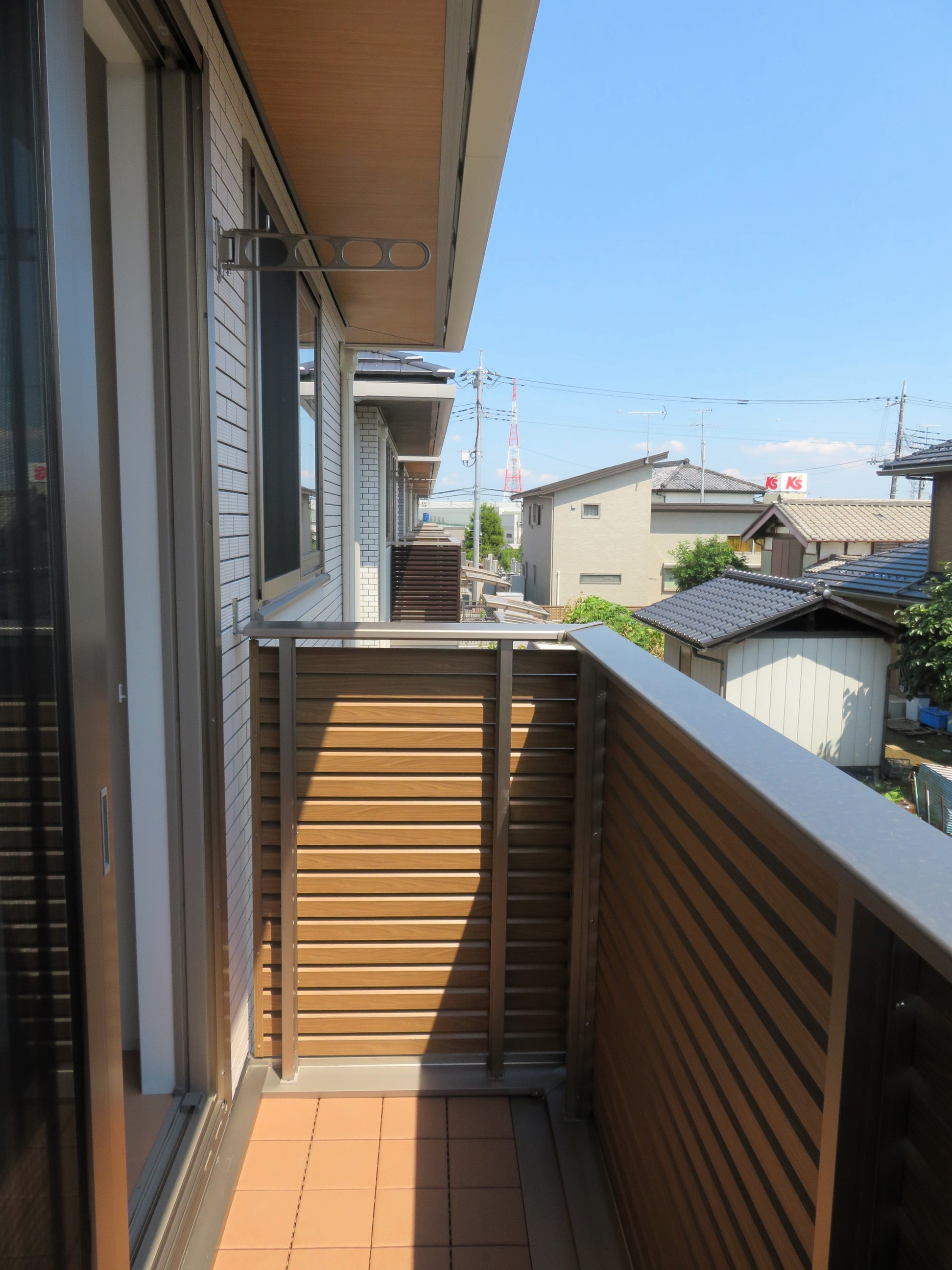 バルコニー　南面バルコニーで日当たり良好です！