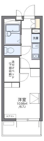 レオパレスユートピアコートの間取り写真