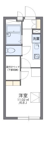 レオパレスハイツ流山の間取り写真