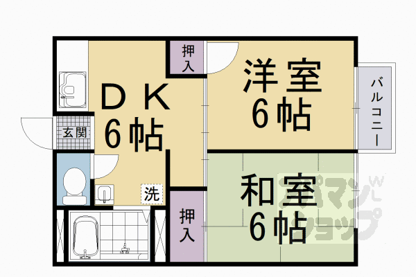 清水セカンドハイツの間取り写真