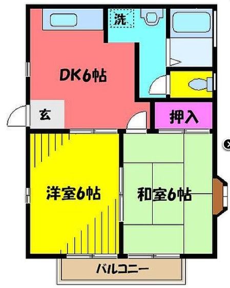 コーポ白菊の間取り写真