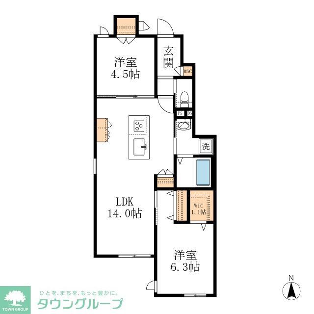 建物外観　間取図