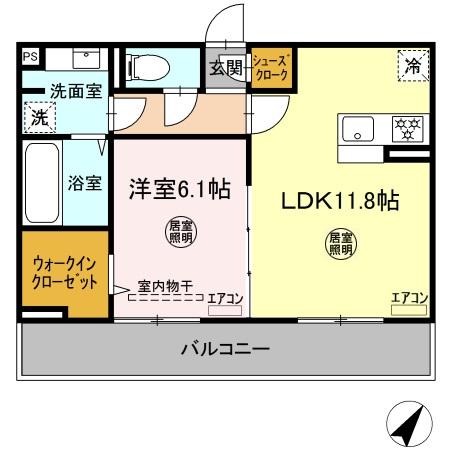 グランソレイユの間取り写真