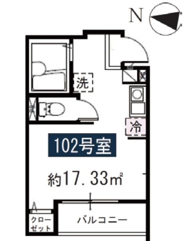 MELDIA北千住の間取り写真