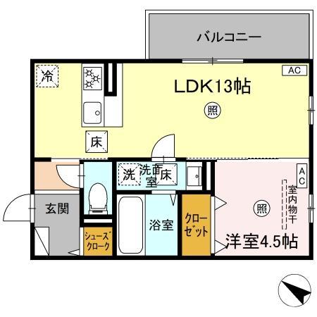 ベルイール A棟の間取り写真