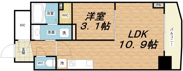 セレニテ本町東リアンの間取り写真