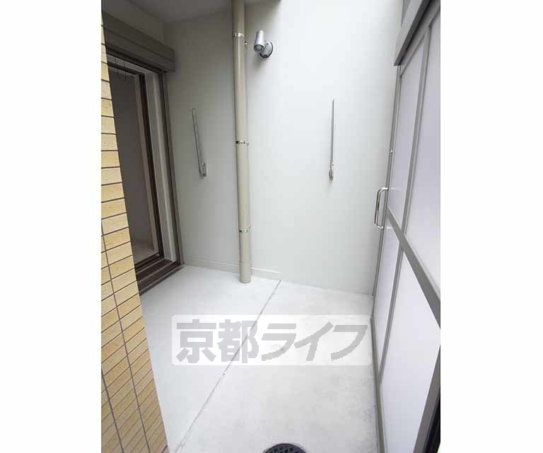 眺望　専用テラスに自転車やバイクを駐輪出来ます・